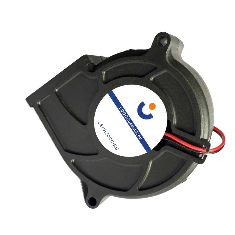 LD Customized DC7525 Blower,DC12V,ball Bearing,High Airflow Silent Blower,use for  Industrial Power Supplies, UPS, High-Power Inverters, Charging Stations
