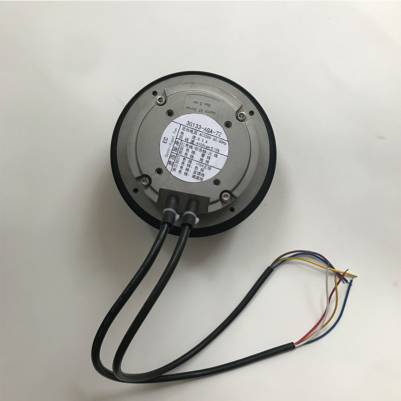 LD3G133ACA72 Φ133 EC Fan ,110V 50/60HZ Rear-tilted External Rotor Brushless Variable Frequency PWM Speed Control Centrifugal Fan